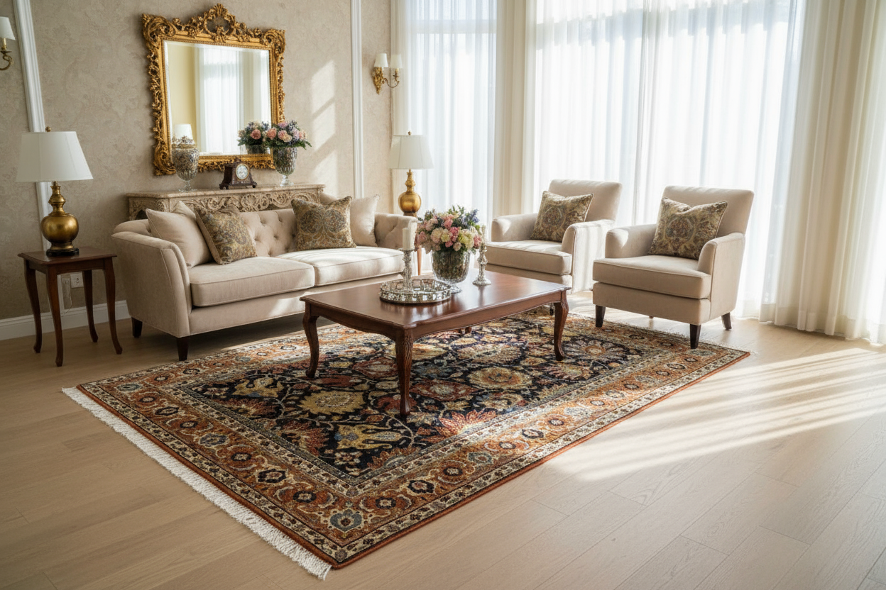 Ancient desing rugs with real colour and beautiful finish