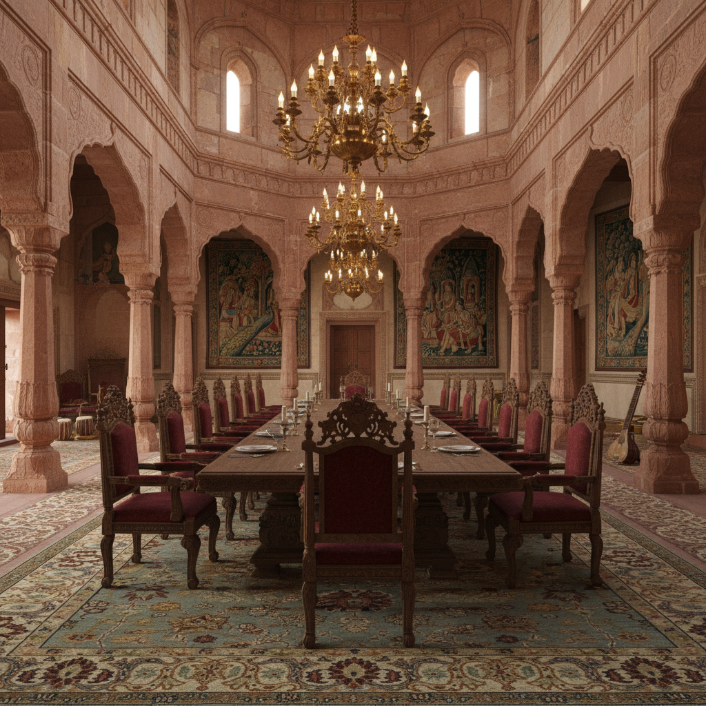 "Sage Blue Persian Oriental Area Rug – Floral Medallion Design, Hand-Knotted Traditional Carpet"