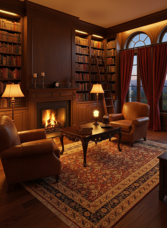 Antique Handwoven Carpet – Traditional Floral Design