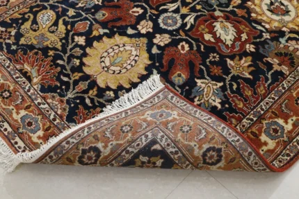 Hand-Knotted Wool Rug – Classic Floral Red Heritage