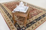 Hand-Knotted Wool Area Rug – Modern Linear Texture - Image 9