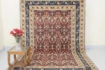 Hand-Knotted Wool Area Rug – Modern Linear Texture - Image 5