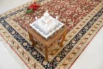 Hand-Knotted Wool Area Rug – Modern Linear Texture - Image 4