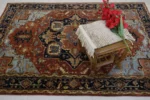 Handwoven Wool Rug – Antique Floral Traditional Carpet - Image 2