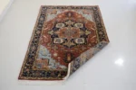 Handwoven Wool Rug – Antique Floral Traditional Carpet - Image 7