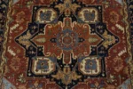 Handwoven Wool Rug – Antique Floral Traditional Carpet