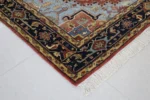 Handwoven Wool Rug – Antique Floral Traditional Carpet - Image 10