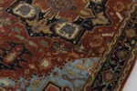 Handwoven Wool Rug – Antique Floral Traditional Carpet - Image 14