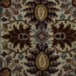 Traditional Floral Runner Rug – Persian Style Beige & Blue Design