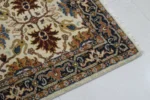 Traditional Floral Runner Rug – Persian Style Beige & Blue Design - Image 3
