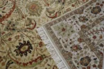 Traditional Persian Style Area Rug – Ivory Floral Heritage Design