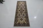 Traditional Floral Runner Rug – Persian Style Beige & Blue Design - Image 7