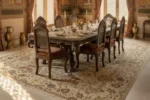 Traditional Persian Style Area Rug – Ivory Floral Heritage Design - Image 5