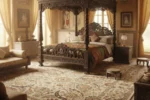 Traditional Persian Style Area Rug – Ivory Floral Heritage Design - Image 4