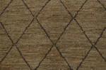 Handwoven Jute Area Rug – Natural Diamond Lattice Design