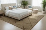 Handwoven Jute Area Rug – Natural Diamond Lattice Design - Image 10