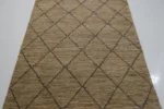 Handwoven Jute Area Rug – Natural Diamond Lattice Design - Image 12