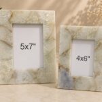Elegant Onyx Stone Photo Frame Set