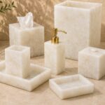 Ivory Onyx Bathroom Accessories Set