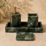Emerald Marble Bathroom Accessories Set
