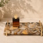 Golden Agate Decorative Vanity Tray