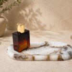 White Onyx Oval Vanity Tray