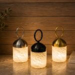 Onyx Stone LED Accent Lantern
