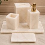 Ivory Onyx Bathroom Accessories Set