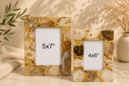 Golden Agate Luxe Photo Frame Set