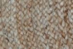 Handmade Natural Round Jute Rug with Fringe - Image 2