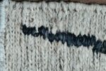 Handwoven Modern Abstract Black & White Rug - Image 3