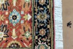 Handmade Traditional Persian Floral Accent Rug - Image 5