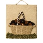 Handwoven Rustic Fruit Basket Wall Hanging - Image 5
