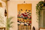 Handwoven Countryside Cottage Wall Hanging Tapestry