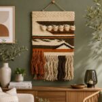Handmade Boho Woven Wall Hanging with Tassels for Living Room Decor - Image 5