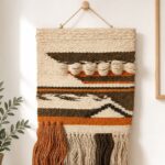 Handmade Boho Woven Wall Hanging with Tassels for Living Room Decor - Image 4