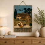 Thatched Cottage & Geese Handwoven Wall Hanging - Image 4